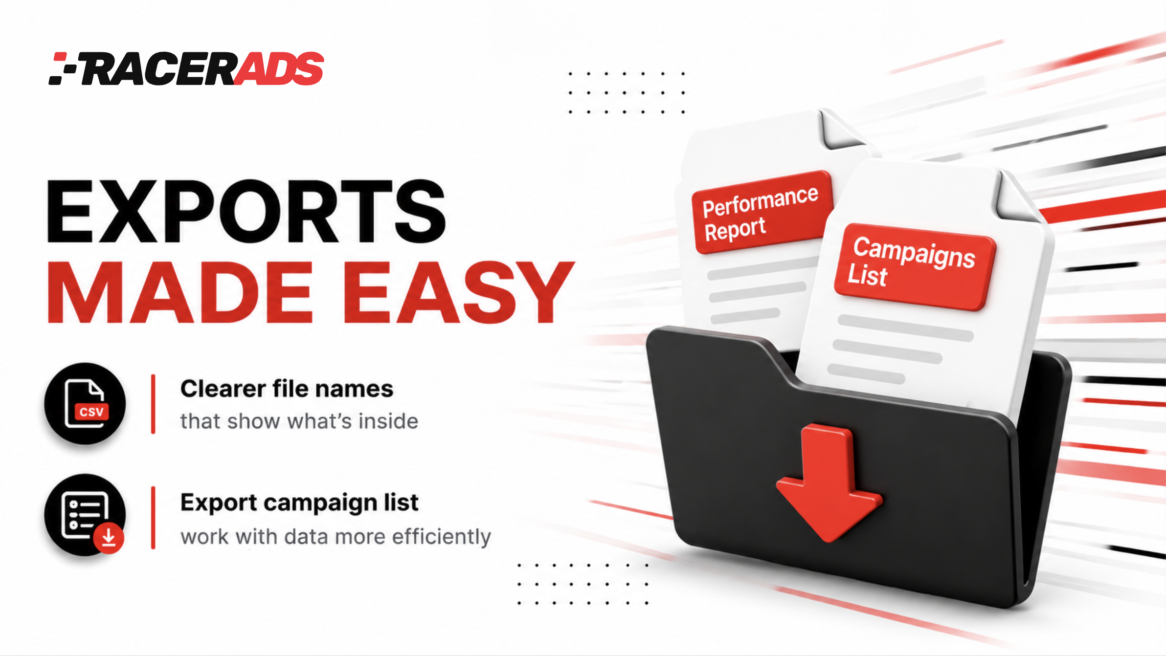 Export Improvements for Easier Data Management